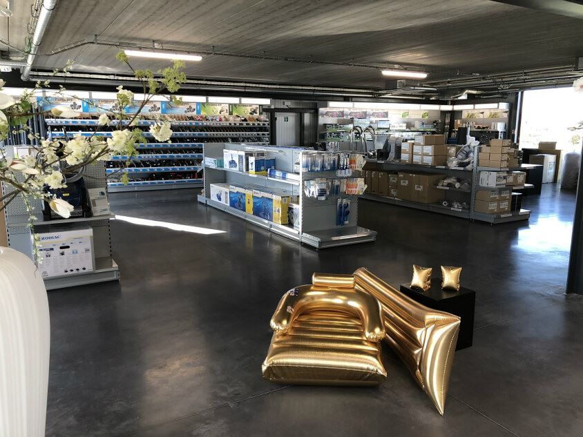 Winkelinterieur inrichting